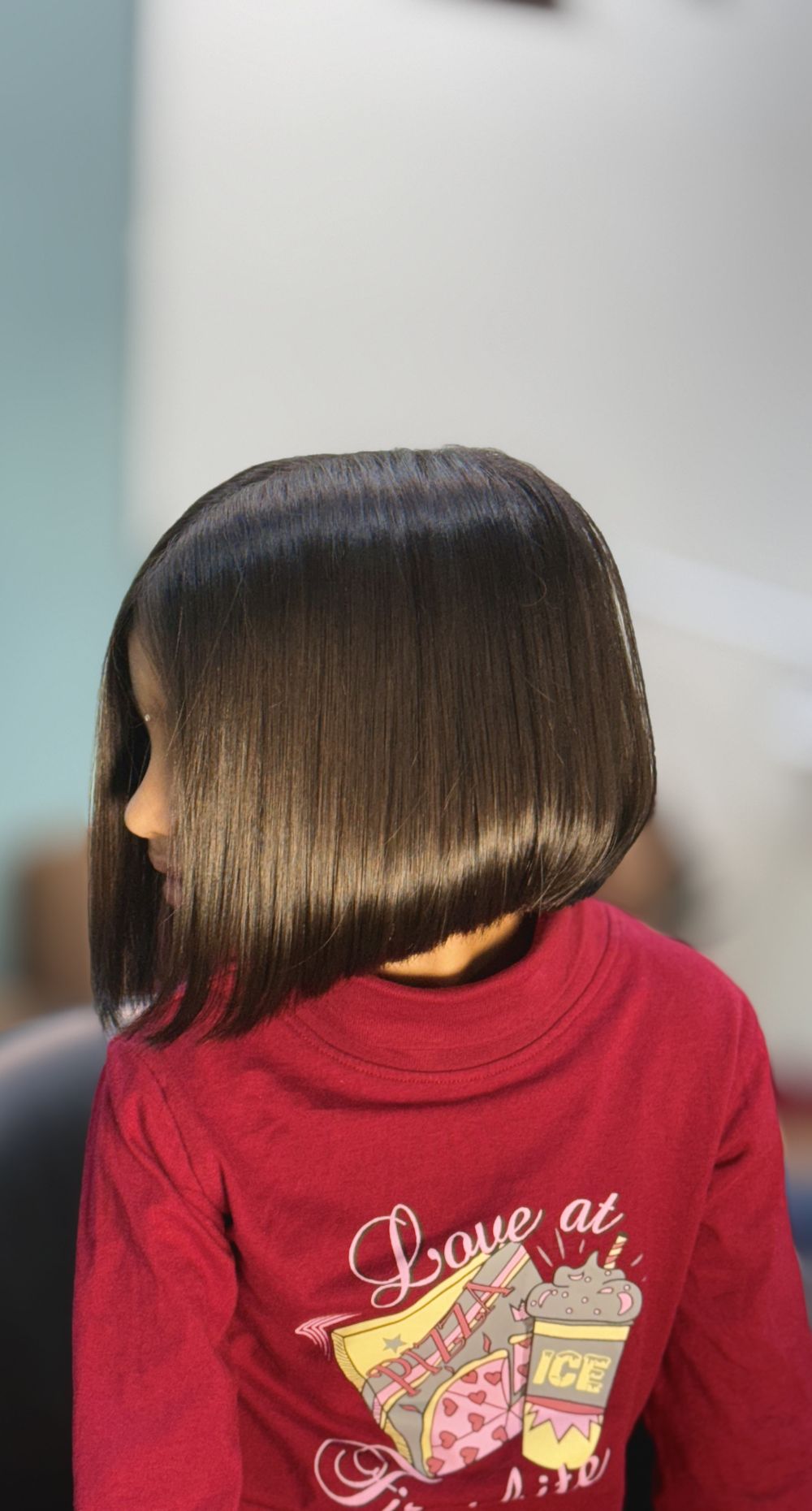 Smooth, healthy hair after a blowout and hair spa treatment in Wagholi